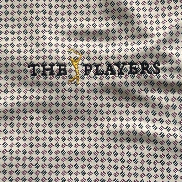 FootJoy Polo‎ Mens L Golf The Players TPC Sawgrass Stretch Flex All Over Pattern - Picture 7 of 12